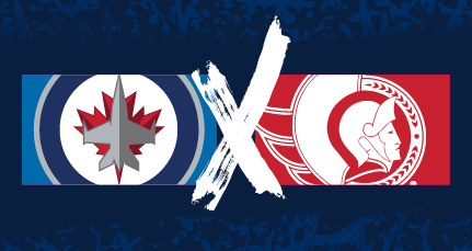Jets x Senators logos