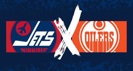 Jets heritage logo x Oilers logo