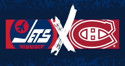 Jets heritage logo x Canadiens logo