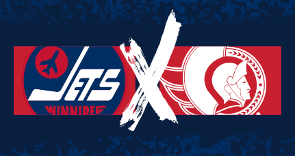 Jets heritage logo x Senators logo