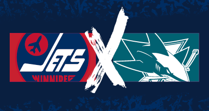 Jets heritage logo x Sharks logo
