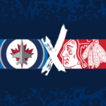 Jets x Blackhawks logos