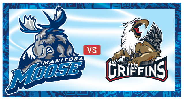 Moose vs Griffins logos